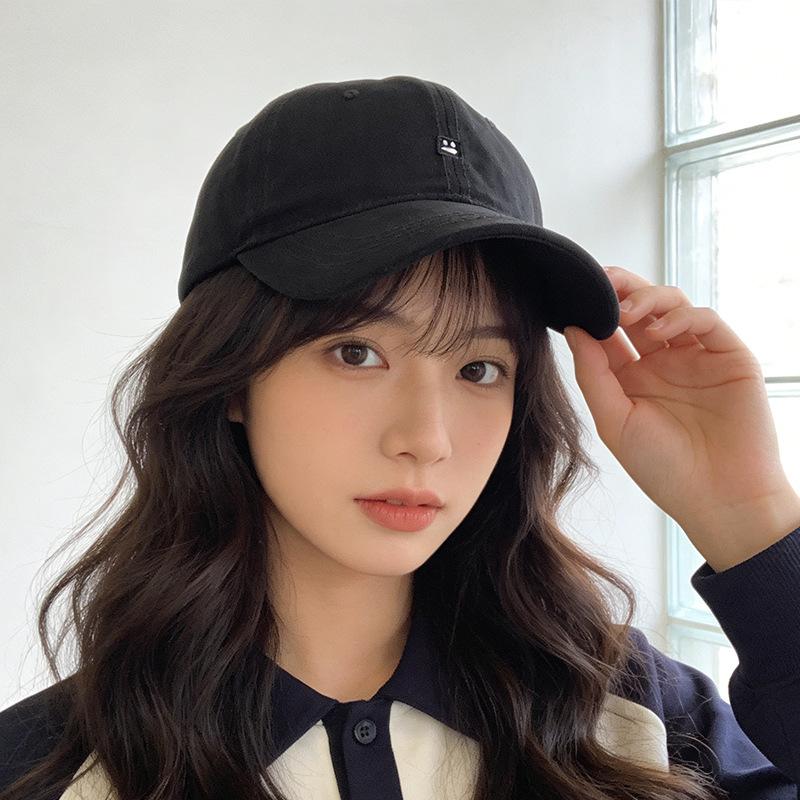 Versatile baseball cap Women's wide-brimmed soft-top cap Small sunscreen visor