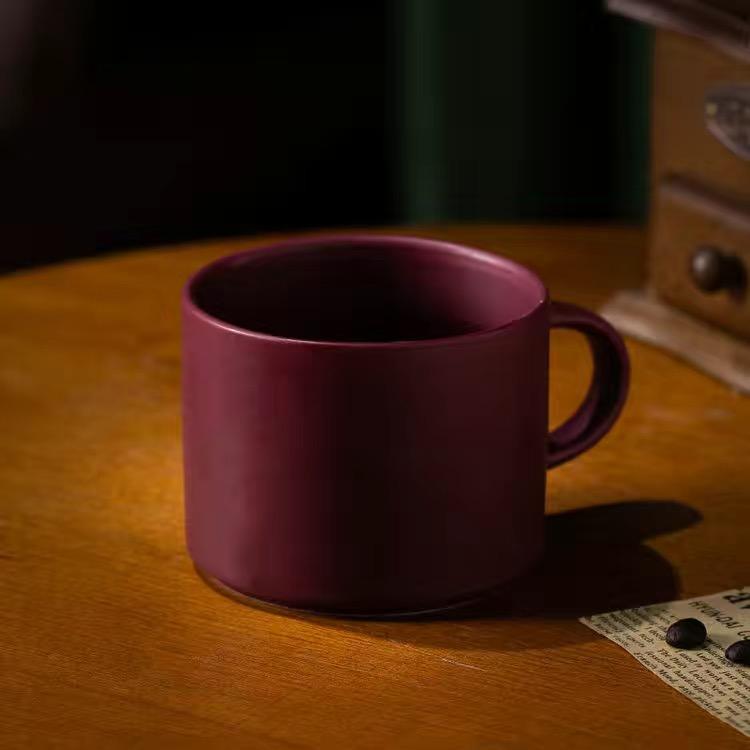 Jednobarevný Jednoduchý hrnek Šálek na cappuccino Šálek na kávu Nordic Style Keramický šálek na vodu Šálek na kávu Šálek na mléko Šálek na snídani