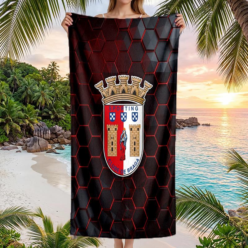 Braga FC print Quick Dry Beach Towel Microfiber Absorbent Portable Travel Swimming Towel