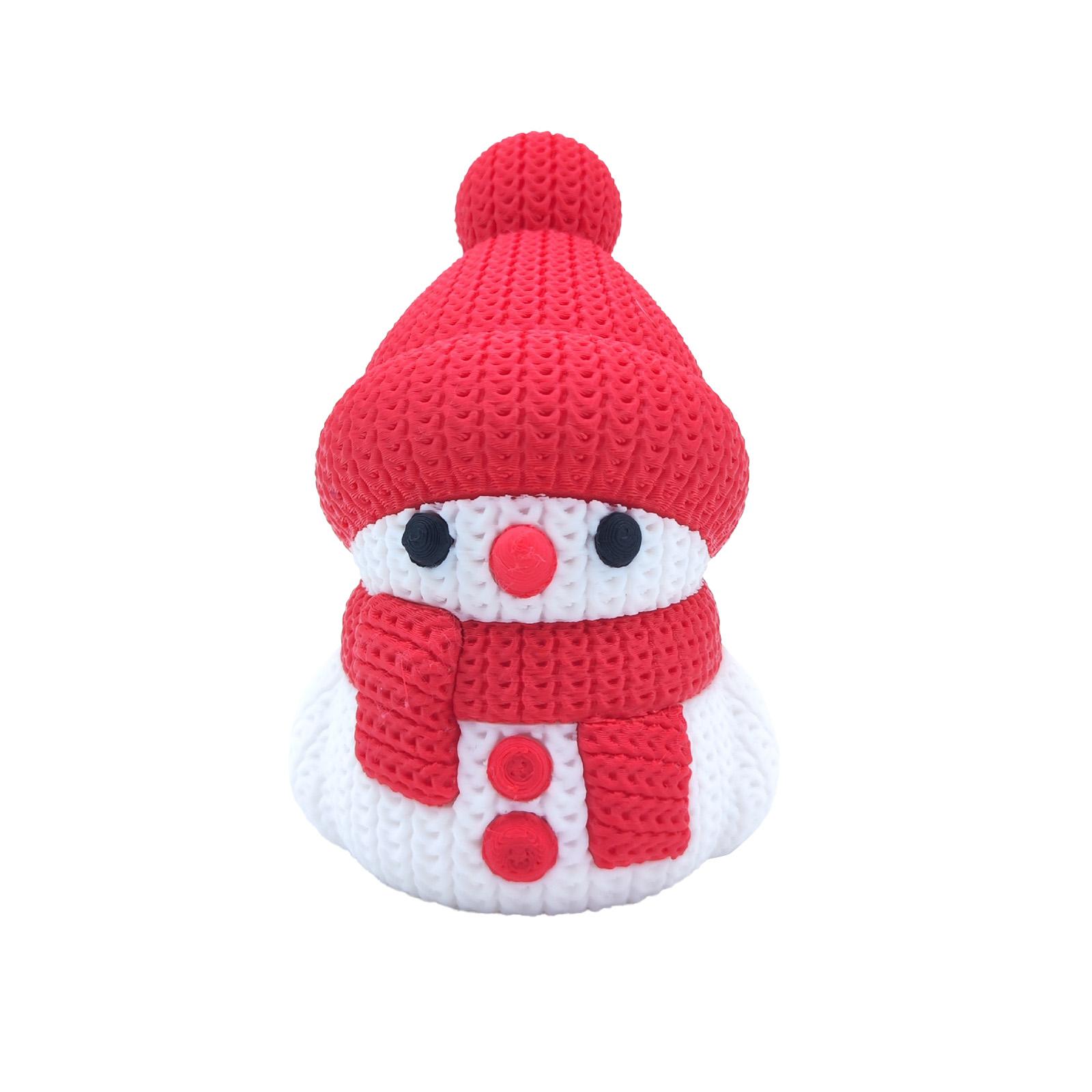 

Интересные декоративные украшения в виде снеговика, напечатанные на 3D-принтере, Рождественское украшение в виде снеговика One Size красный