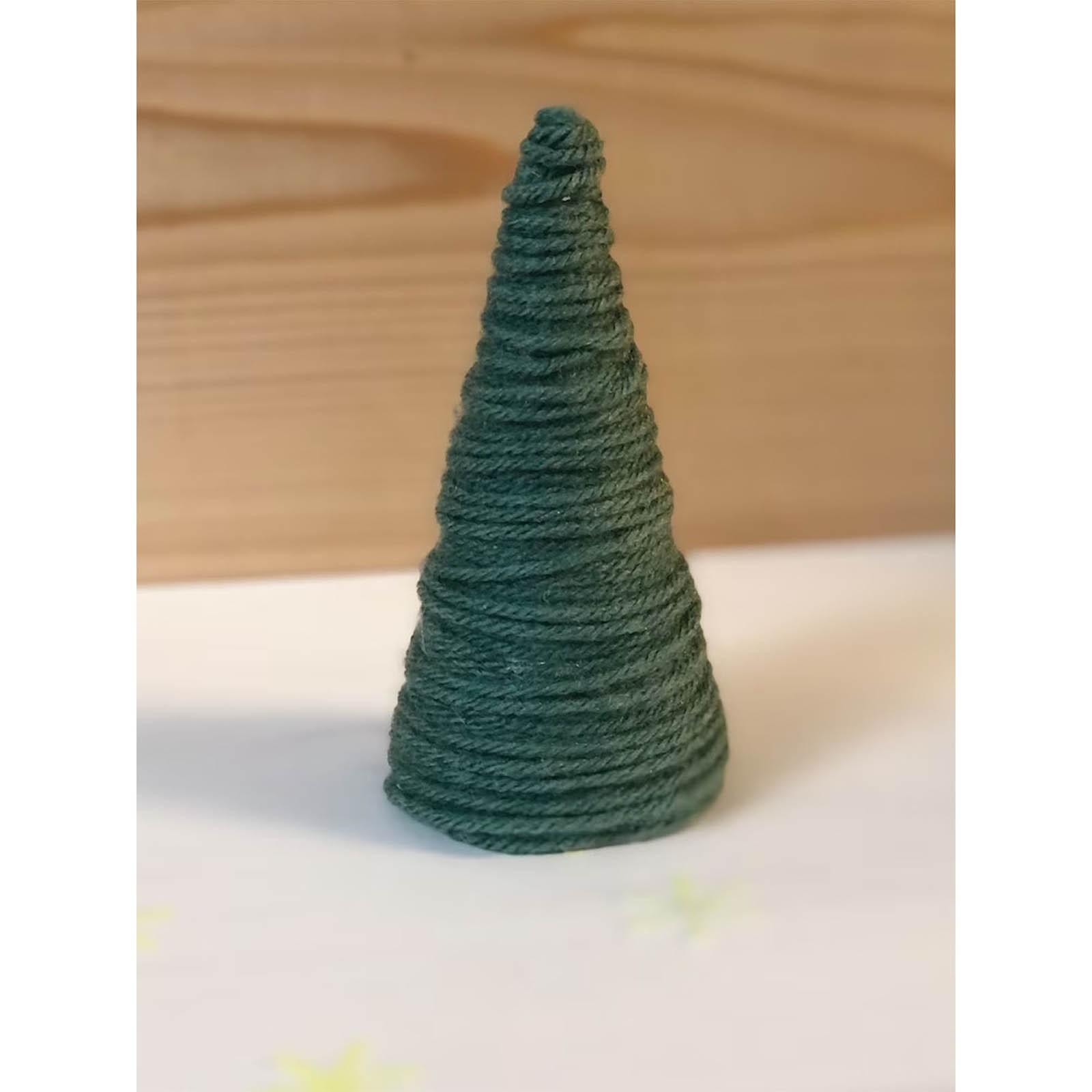 

Рождественская пряжа елка Рождественское украшение стола Украшение рождественской елки в стиле бохо, подходит для украшения праздничного стола или украшения камина S