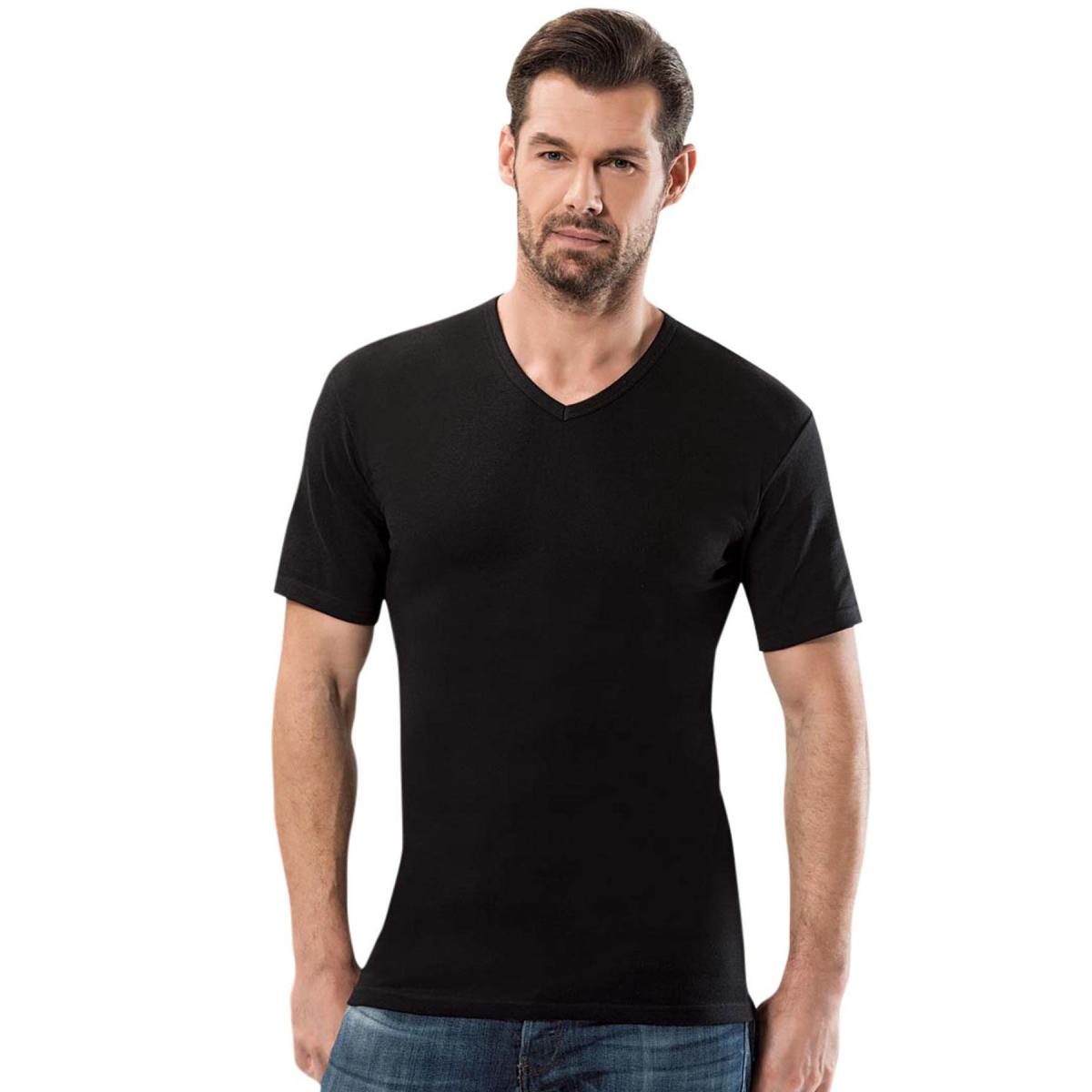 

Футболка Ribana с коротким рукавом и V-образным вырезом 1109-1