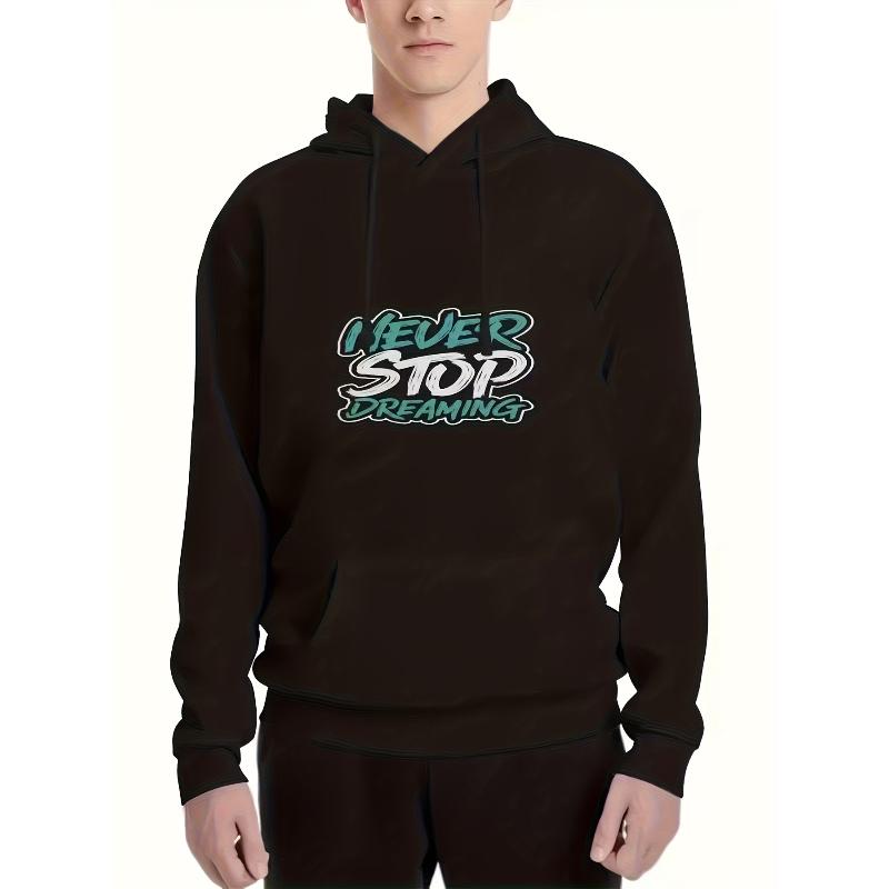 Hooded Sweatshirt, Polyester Fabric, Warm Long Sleeve Pullover Hoodie S