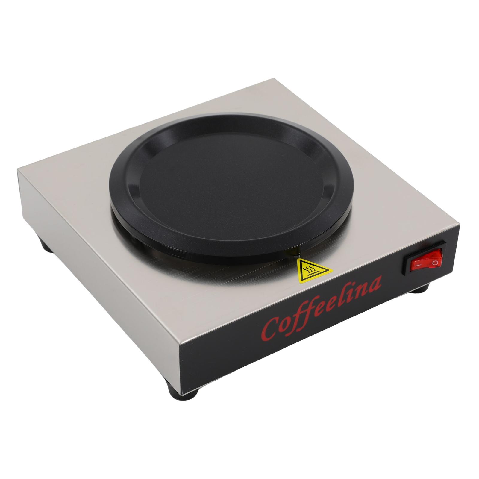 

Нагреватель-подставка для кофейной кружки 80 Вт, электрический подогреватель для чашки с молочным чаем, постоянная температура 80°C/176°F, штепсель США 110 В, для рождественских подарков чёрный