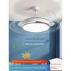With Strong Wind Power, Modern Minimalist Ceiling Fan Light for Bedroom, Living Room, Dining Room, Household Variable Frequency Ceiling Fan Light