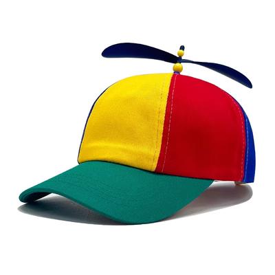 Parent-Child Propeller Baseball Cap Color Block Adjustable Breathable Sunscreen Outdoor Party Fun Novelty Casual Daily Sun Hat