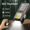 Outdoor Multifunctional Digital Display Strong Light Flashlight, USB Rechargeable LED Mini Portable Long-range Maintenance Light