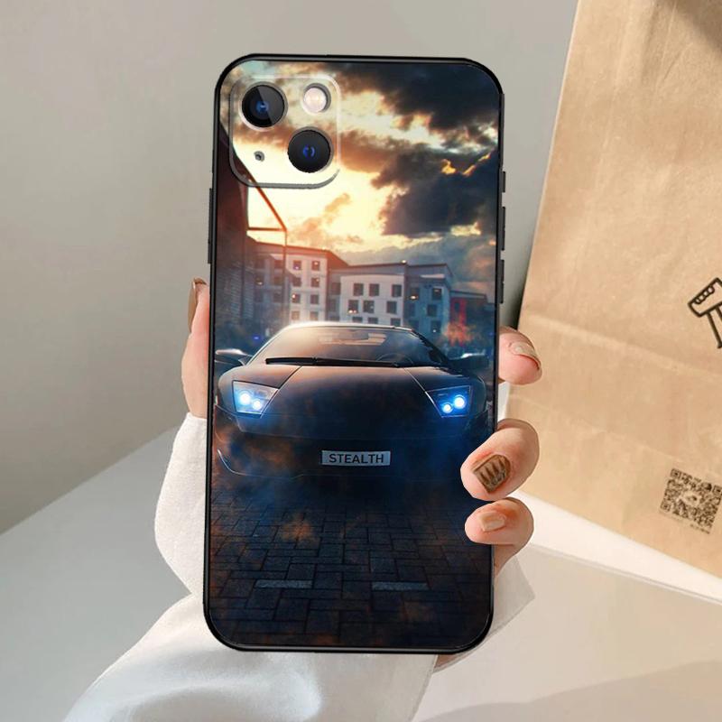 Cool Sports Car Phone Case For iPhone 17 Air 16 15 14 13 11 12 Pro Max 13 12 mini 15 16 Plus 16e Cover Coque