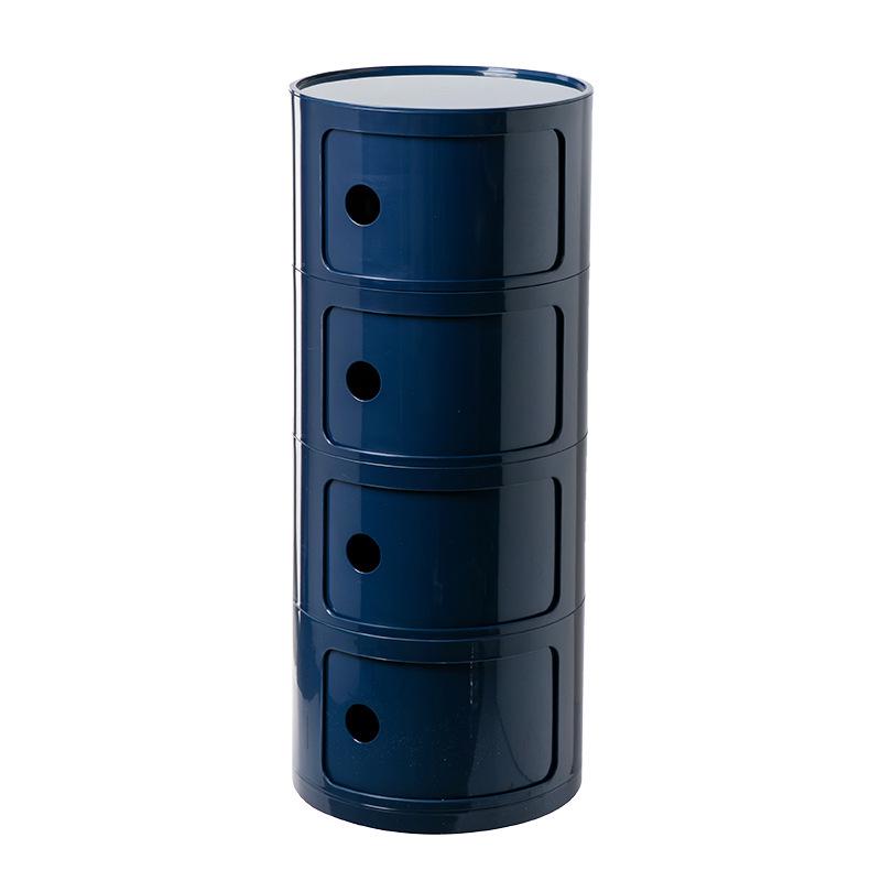 Table de Chevet Ronde Blanche Minimaliste Nordique - Moderne, Meuble Petit et Créatif au Design Simple