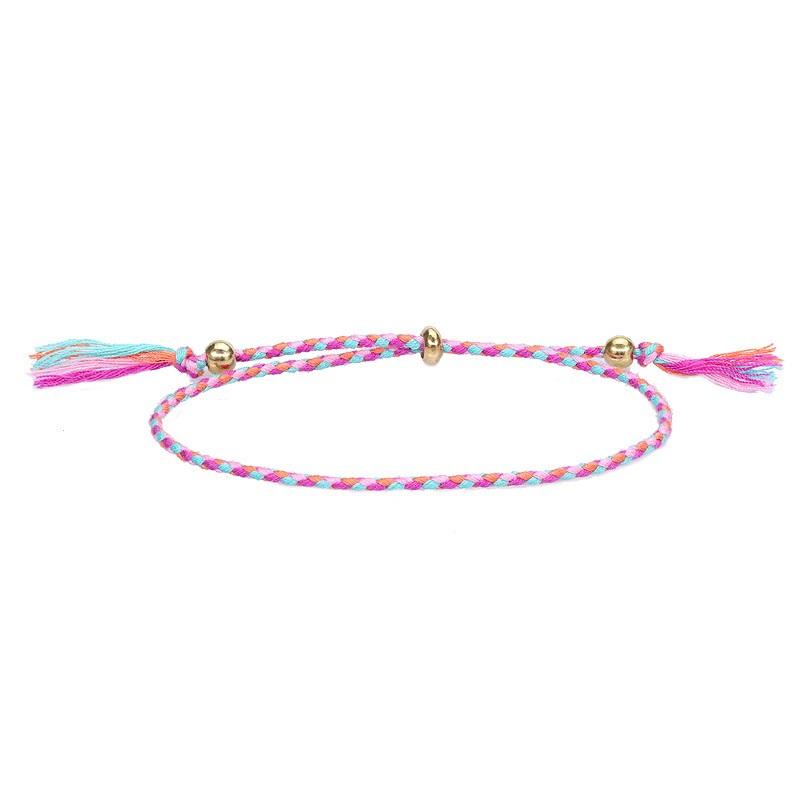 Bracelet Multicolor Bohemia Woven Wrap Friendship Bracelets Handmade Braided Friendship Bracelet Adjustable Colorful