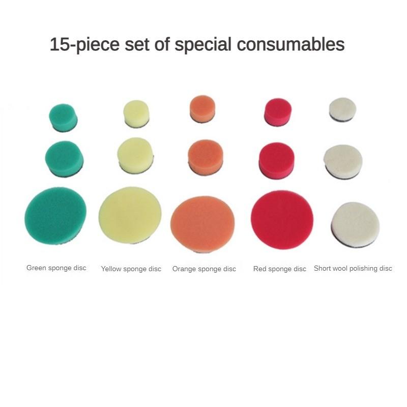 12V Wireless Portable Electric Detail Polisher 6 Speed Regulation Waxing Machine Car Beauty Scratch Repair Tool