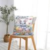 Happy Easter Square Pillow Cases Eggs Bunny Cushion Covers Awesome Decorative Pillowcase for Sofa 40*40cm
