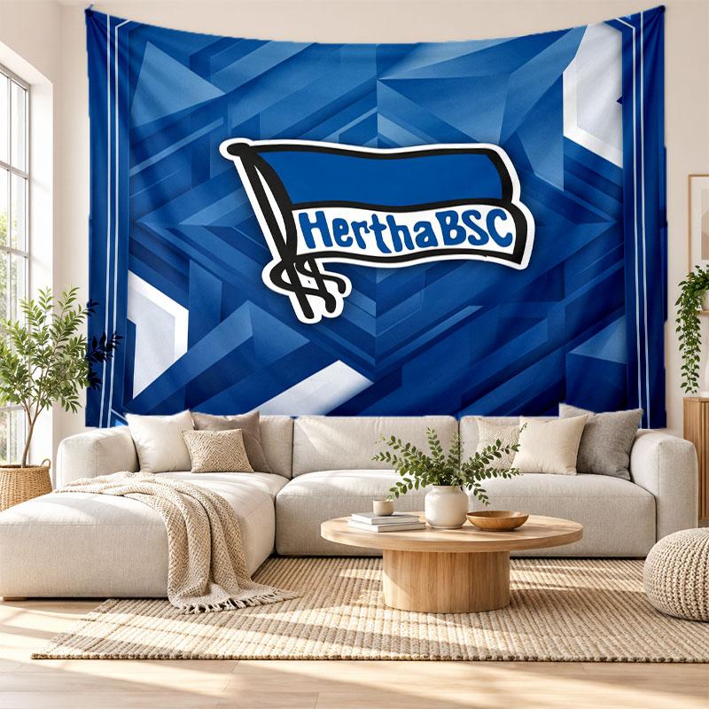 hertha bsc FC Wall Tapestry, Soft Fabric Wall Hanging, Decorative Backdrop For Bedroom Home Wall Art
