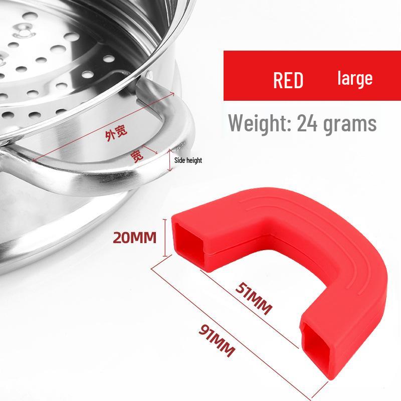 Universal Silicone Heat-Resistant Pot Handle Cover - Anti-Scald Grip for Iron Pots