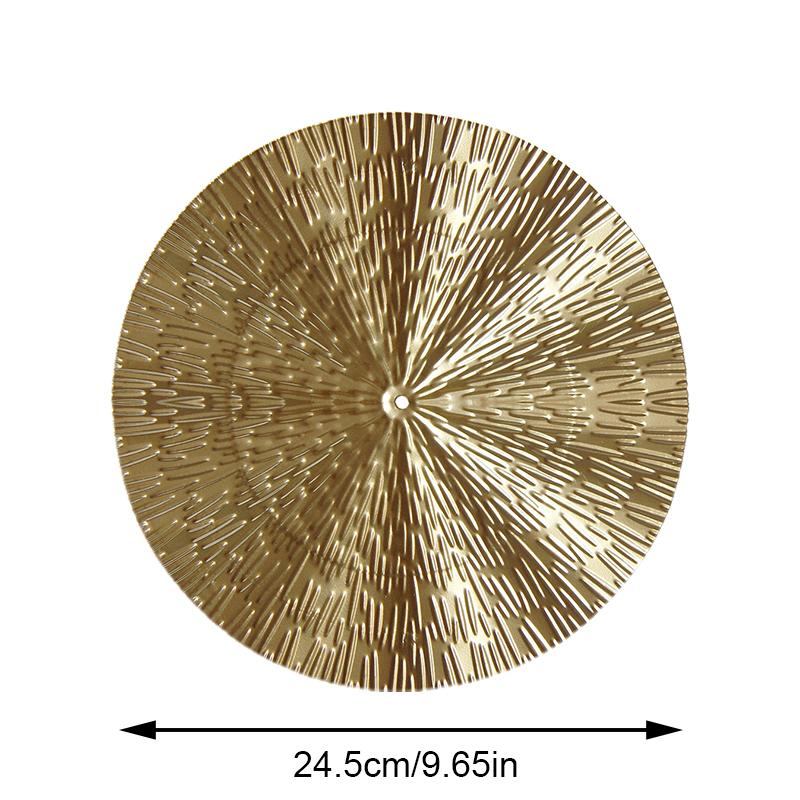 Home Decor Round Wall Pendants Round Golden Wall Hanging Metal Irregular Wall Disc Wall Decoration