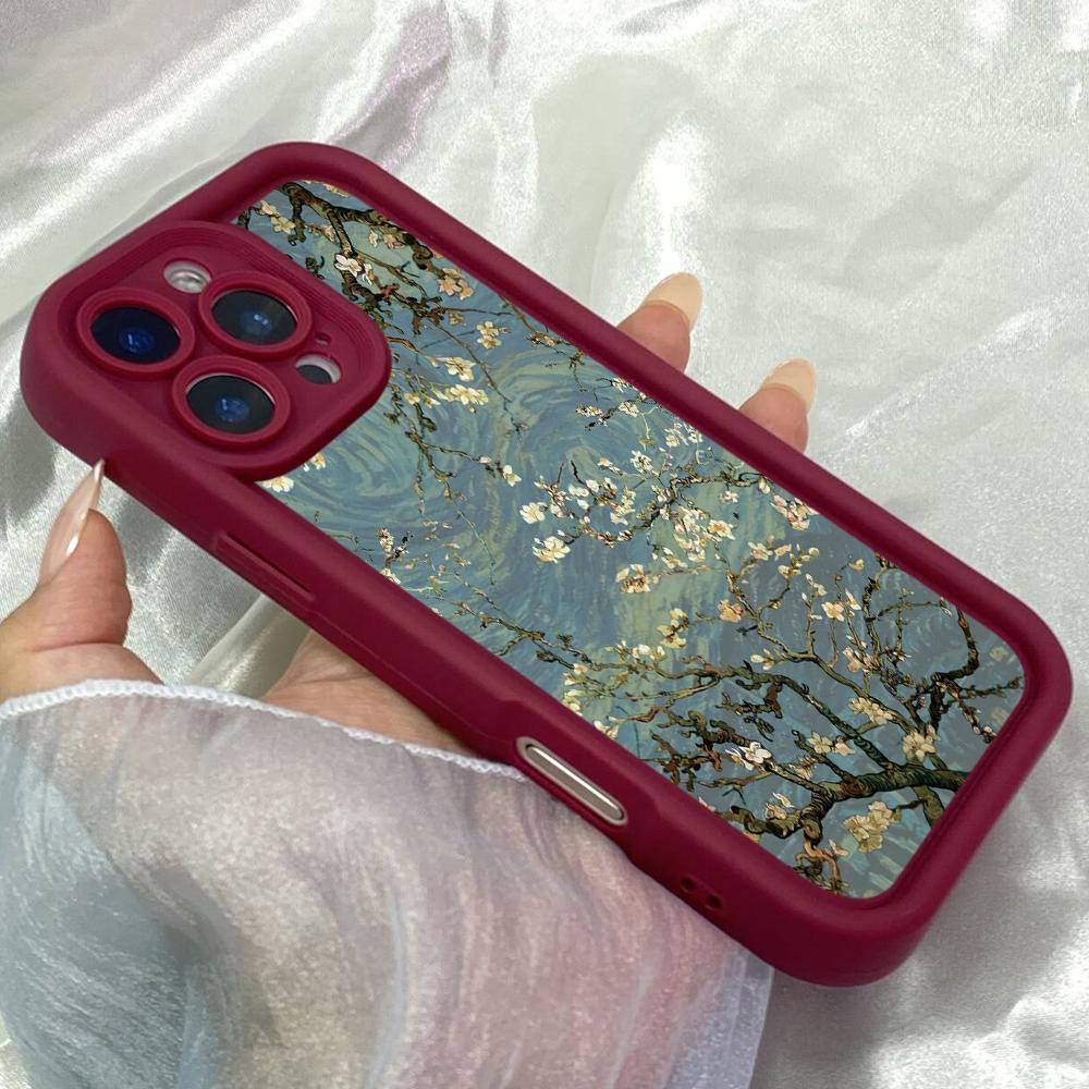 JT9 Estetický vintage Telefon Strom pro pro iPhone 17 16 Pro Max Samsung S26 S25 Ultra A17 A26 A07 Xiaomi Redmi Note 14 Pro Plus Měkký kryt z TPU