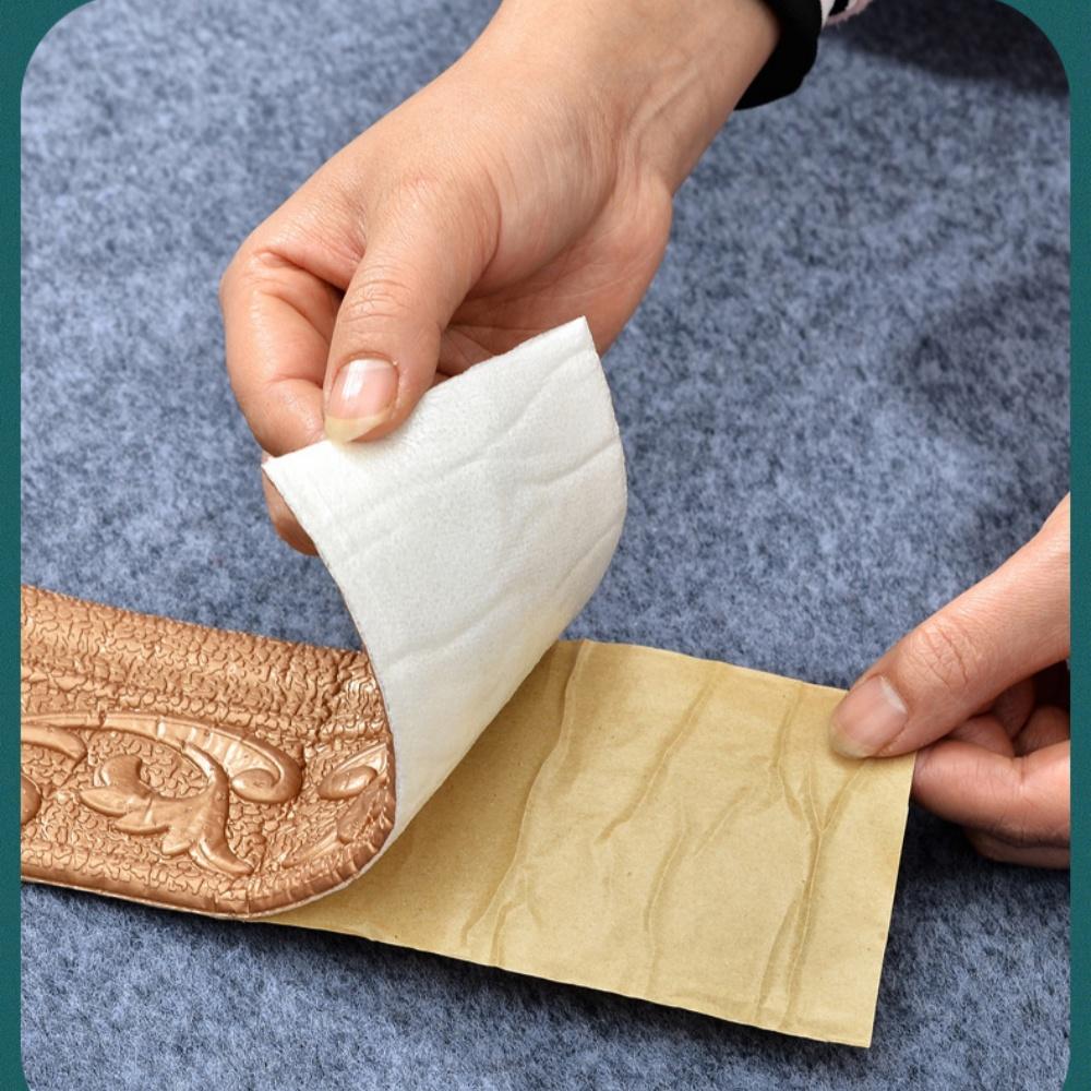 1pc 10mx8cm Wall Trim Line Skirting Border Self Adhesive Baseboard Wallpaper Wall Sticker For Room Home Decoration