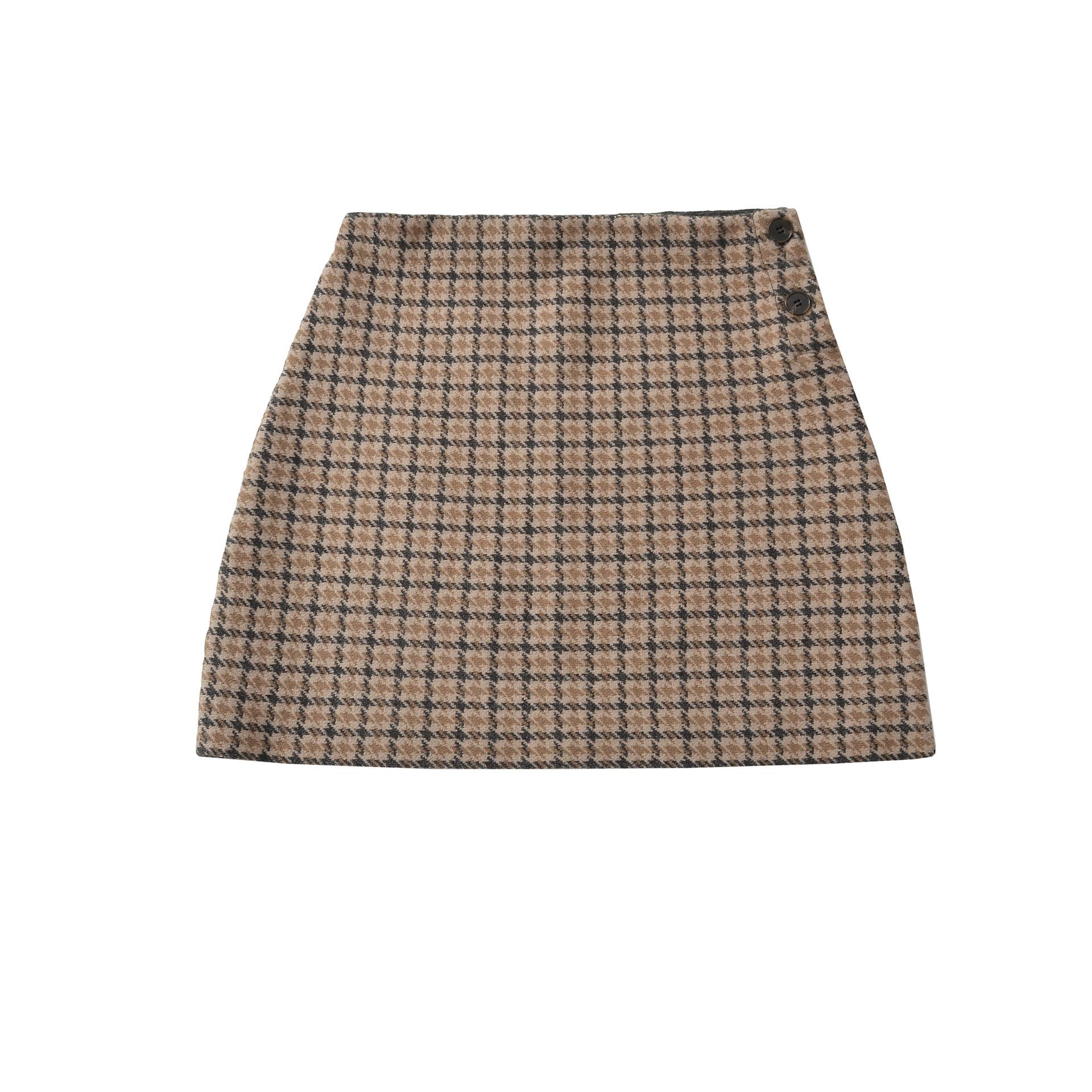 

Women s 2026 Spring/Autumn Casual Plaid Jacket & Skirt Set – European and American Fashion Medium