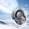 Multi-functional Portable Neck-hanging Outdoor Mini Waist-mounted Fan, Rechargeable, Low Noise, Digital Display, Small Fan
