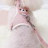 1PC Dog Leash Cute Vest for Small Pets Kittens Undershirt Type Breathable Adjustable Chest Harness Outdoor Walking Pet Supplies