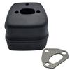 Muffler Exhaust Block Gasket Kit For Husqvarna 36 41 136 137 141 142 Chainsaw #530069415/545006044