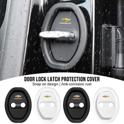 4 Piezas Cojín para Ranura de Puerta de Coche Cubierta Protectora Anticolisión de Gel de Silicona para Chevrolet Cruze AVEO Lova RV Malibu Sail Equinox