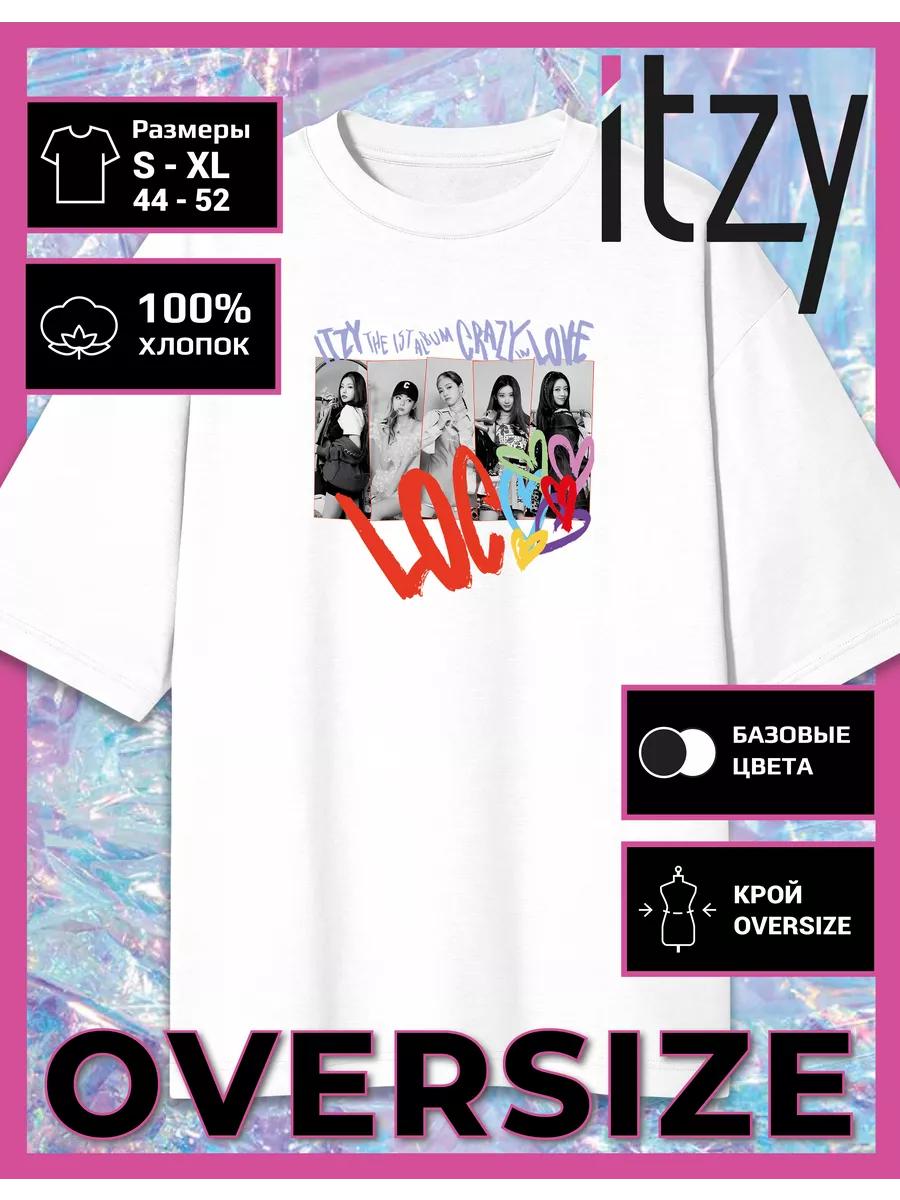 Oversized T-shirt with ITZY print 4XL