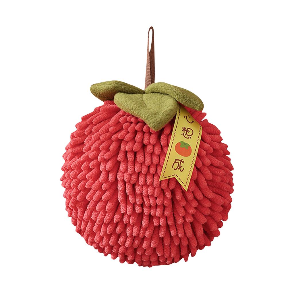 New Fruit Hand Towel Hanging Thickened Absorbent Towel Kitchen And Bathroom Towel Quick Drying Soft Towel New Year Decoration