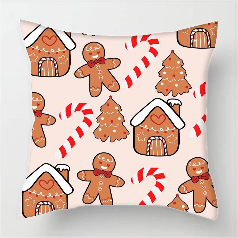 Pierniczkowy ludzik Boże Narodzenie Poszewki na poduszki pokrowce na poduszki sofy do salonu wystrój domu prezenty