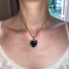 Chic Clavicle Chain Stylish Love Shape Collar Chain Thorn Heart Pendant Necklace for Women Girls Jewelry Ornament