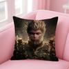 BBlack MythH Game Cushion Cover Natural Linen Pillow Case DoubleSided Print Decorative Sofa Pillowcase Home Decor Gift