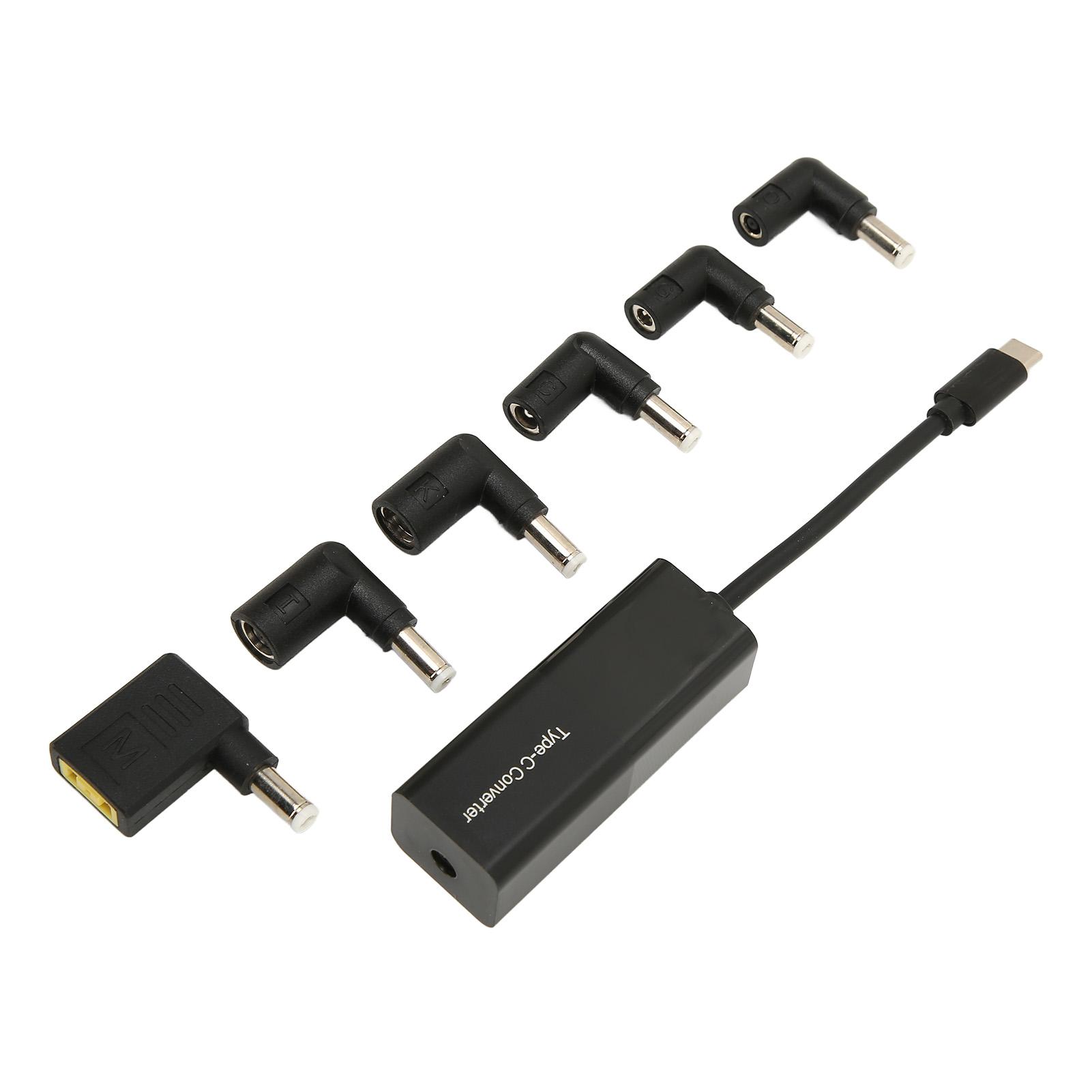 

Адаптер питания постоянного тока USB C 65 Вт с автоматической регулировкой напряжения 5,5x2,1 мм, гнездо для USB C, зарядное устройство для ноутбука