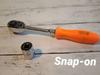 Snap On Tools USA F726B 3/8" Drive  Hard Handle Chrome Ratchet W/SOCKET