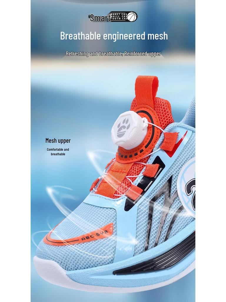 Boys' Mesh Breathable 2025 Running Shoes - Lightweight, Soft Sole, and Wear-Resistant for Casual Wear.