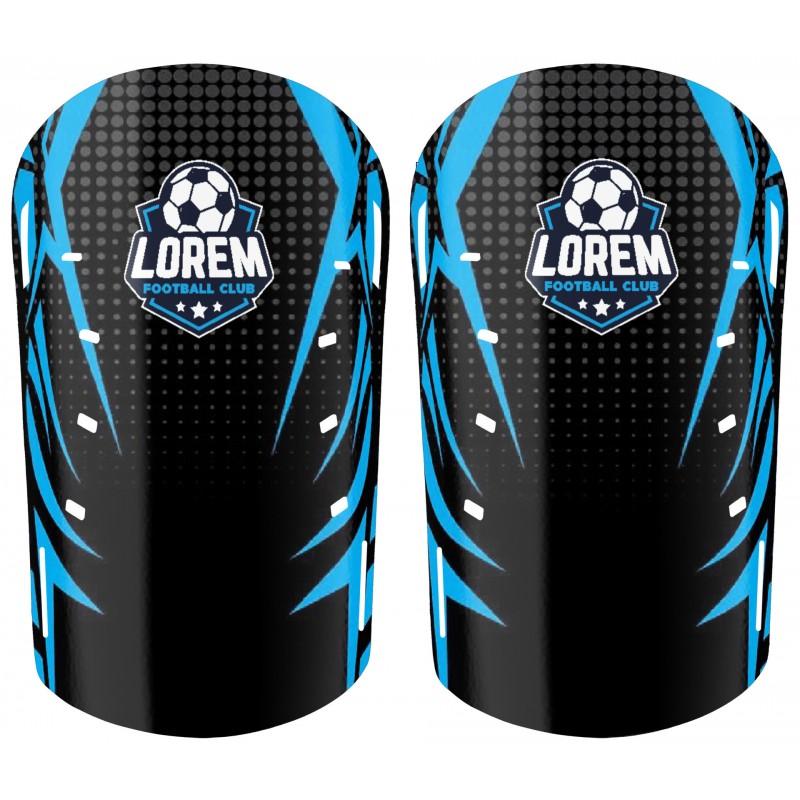 Professional Soccer Shin Guards With Sublimation Print Training Match Use