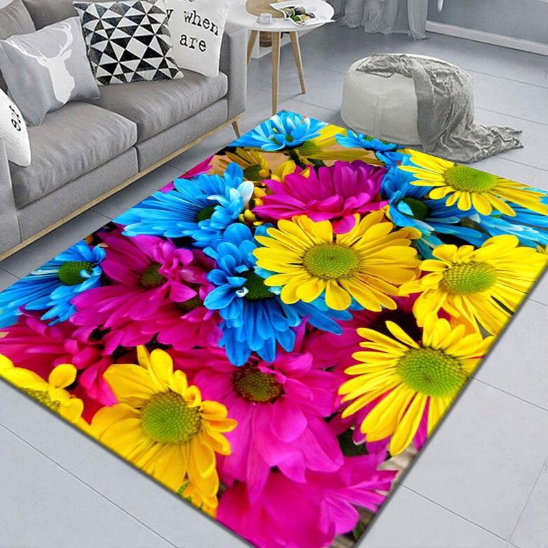 3D Carpet Living Room Bedroom Printed Carpet Wedding Floor Mat Modern and Simple Carpet