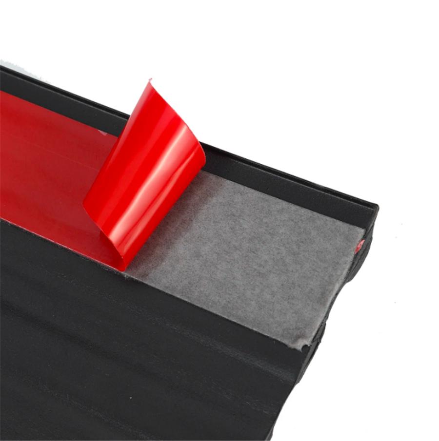 4M Universal Body Side Molding Belt Exterior Protector Roll Black Chrome For Pick Up Truck