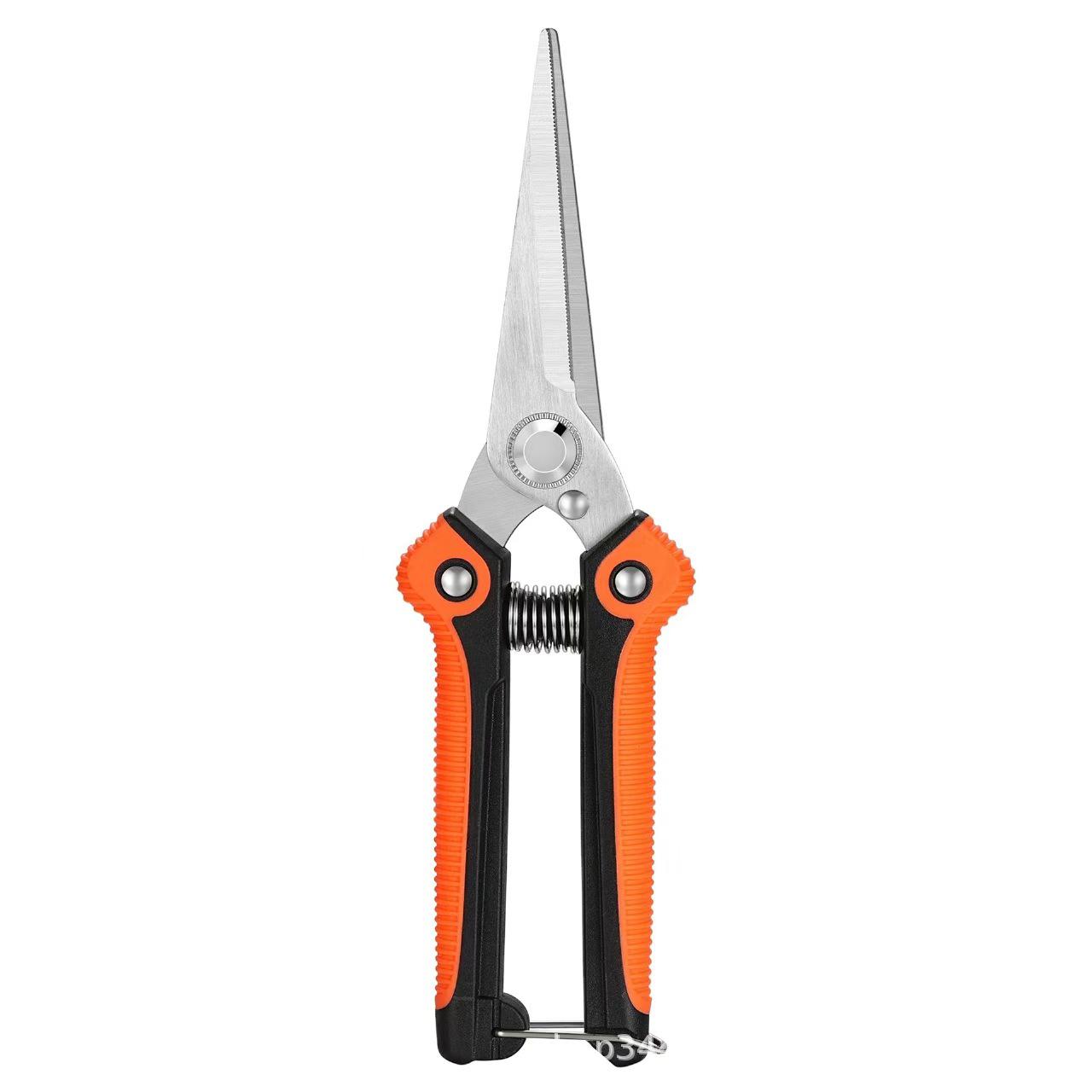 Stainless Steel Pointed Pruning Scissors for Fruit Trees and Vegetables