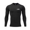Men's Autumn/Winter Quick-Dry Sweat-Wicking Long Sleeve Tight-Fit Sports Shirt for Running & Basketball.