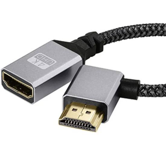 Stecker auf Buchse Kabel 4K Metall HDMI-kompatibler Adapter Laptop TV Audio Video Übertragung