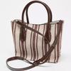 Hot Sale Of The Season New Women's Large Capacity Canvas Tote Bag College Class Shoulder Bag Simple Striped Casual Style Handbag