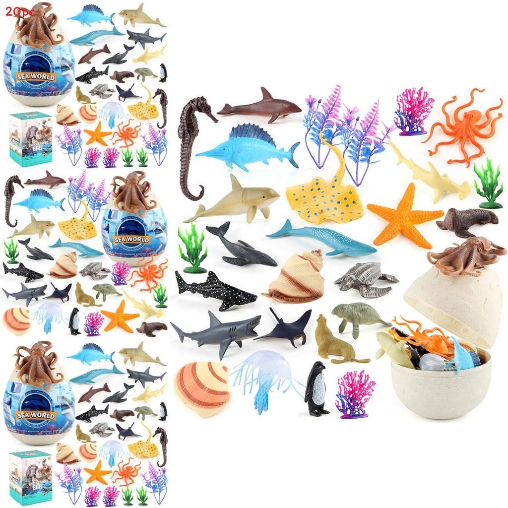 Sharke Dolphins Penguinsmarine Animal Models Pvc Figurines For Early Learning And Collection
