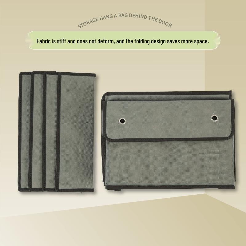 Foldable Multi-Layer Door Hanging Organizer for Dorms and Wardrobes