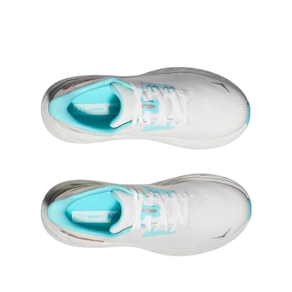 HOKA  Arahi 7 Frost Rose Gold Women Sneakers White 1147851-FTRS