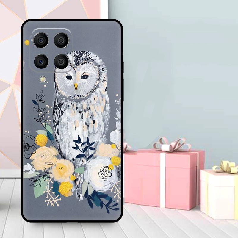 Cute Owl Cartoon Case For Samsung Galaxy M56 M52 M32 M53 M16 M11 M21 M31 M35 M12 M13 M14 M15 M36 M55 M34 M54
