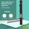 USB Rechargeable Medical Handy Pen Light Mini Nursing Flashlight LED Torch Lamp With Stainless Steel Clip Pocket Led Flashlight