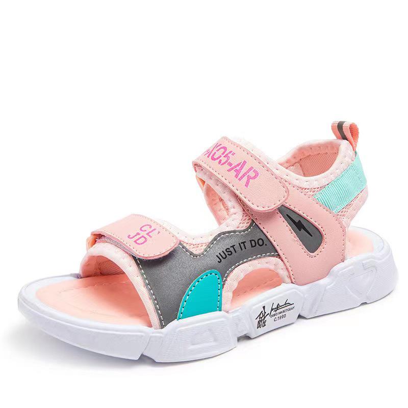Boys sandals new summer middle and older children non-slip children's beach shoes little boy girl baby shoes tide
