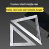 High Precision 90° Stainless Steel & Aluminum Angle Ruler for Woodworking