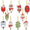 10/20Pcs Christmas Decor Diamond Painting Pendant Special-shaped Drill 5D DIY Hanging Ornament Spot Drill Cartoon Single Side