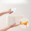 Wall-mounted Storage Box, Kitchen Cling Film, Wall-mounted Storage, Silicone Waterproof, Dustproof, Transparent and Visible Storage Box